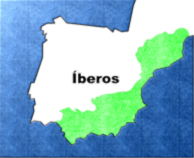 Mapa de la extensión de pueblos íberos